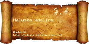 Haluska Adelina névjegykártya